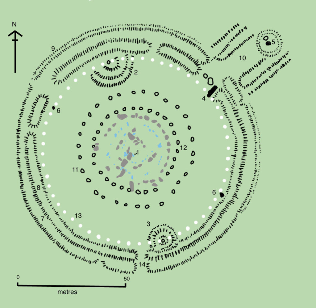 Map of Stonehenge 2004 